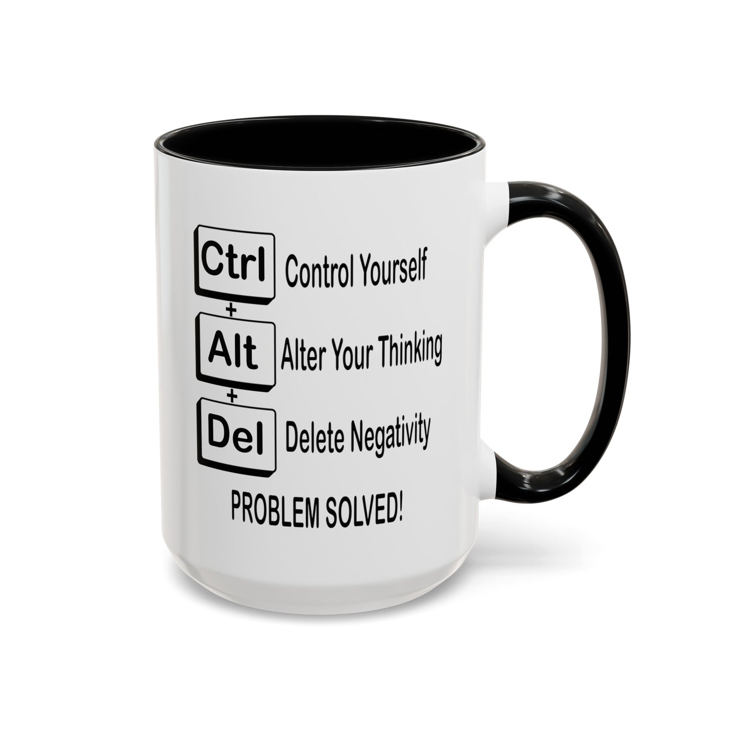 Ctrl-Alt-Del-Accent Coffee Mug (11, 15oz)