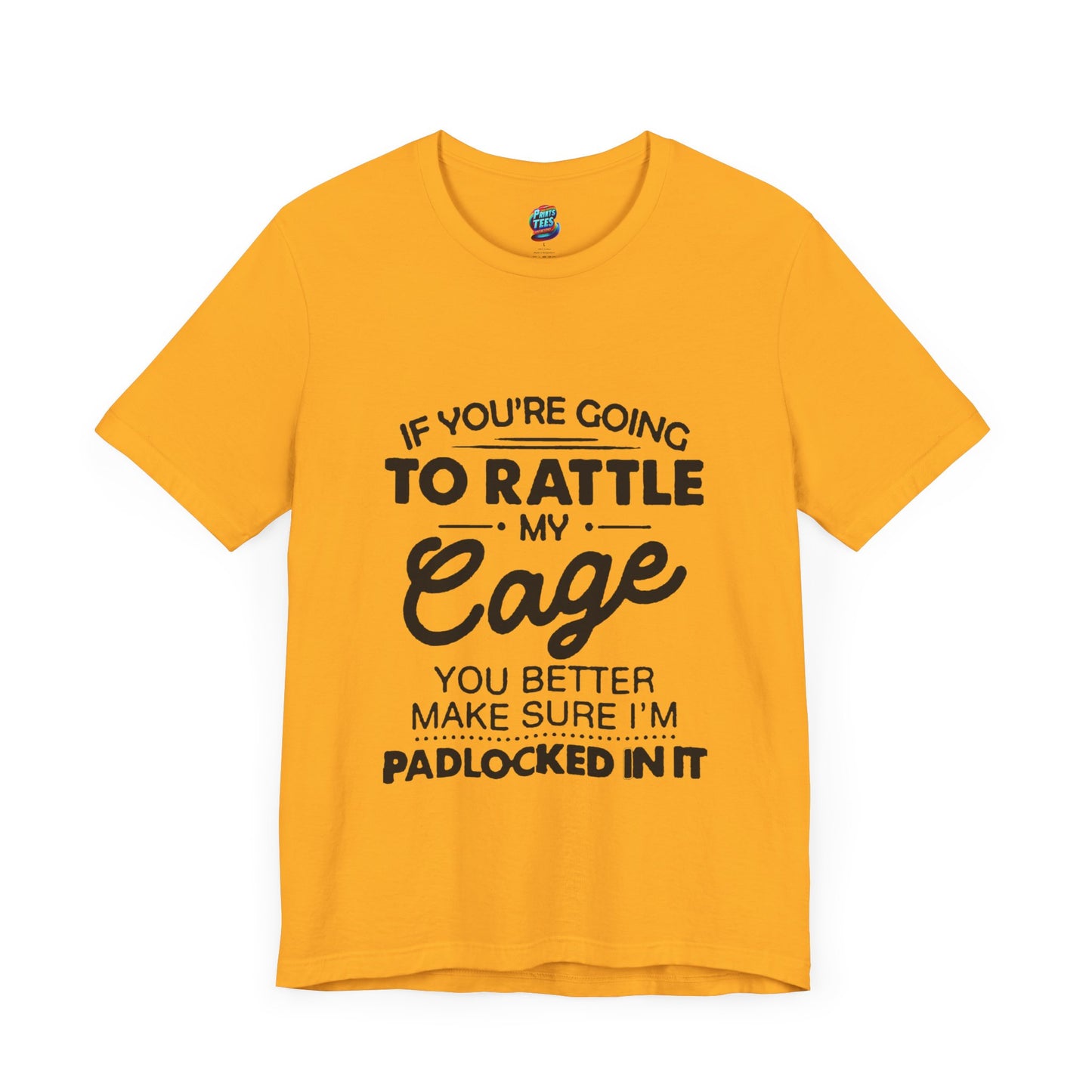 Rattle My Cage-Jersey Knit T-Shirt