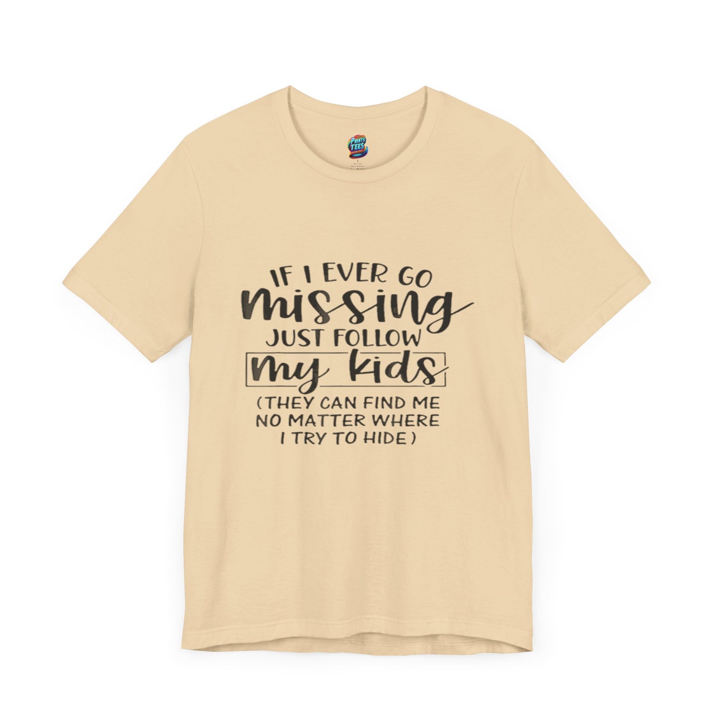 Missing-Jersey Knit T-Shirt