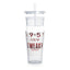 9 to 5-Plastic Tumbler with Straw, 20oz