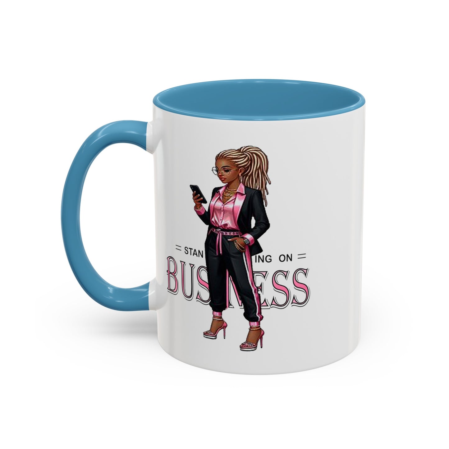 Standing on Business-Dreads-Accent Coffee Mug (11, 15oz)