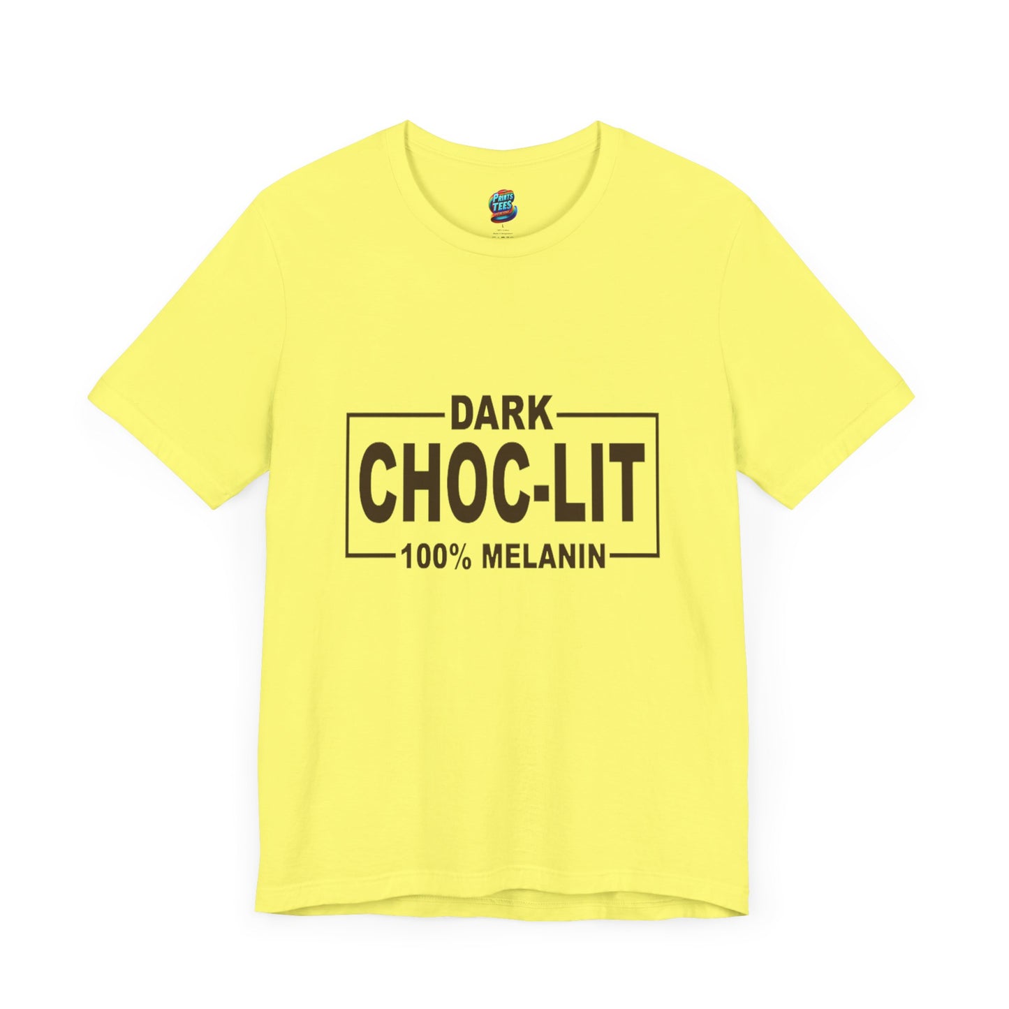 Dark Choc-Lit-Jersey Knit T-Shirt