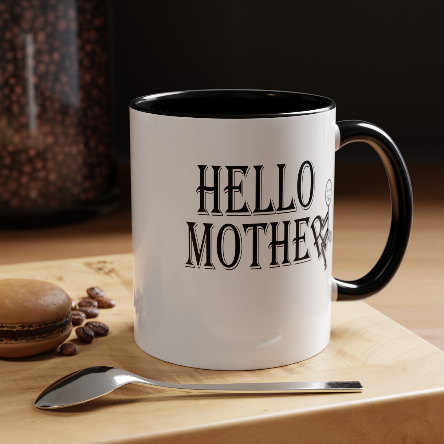 Hello Mother-Accent Coffee Mug (11, 15oz)