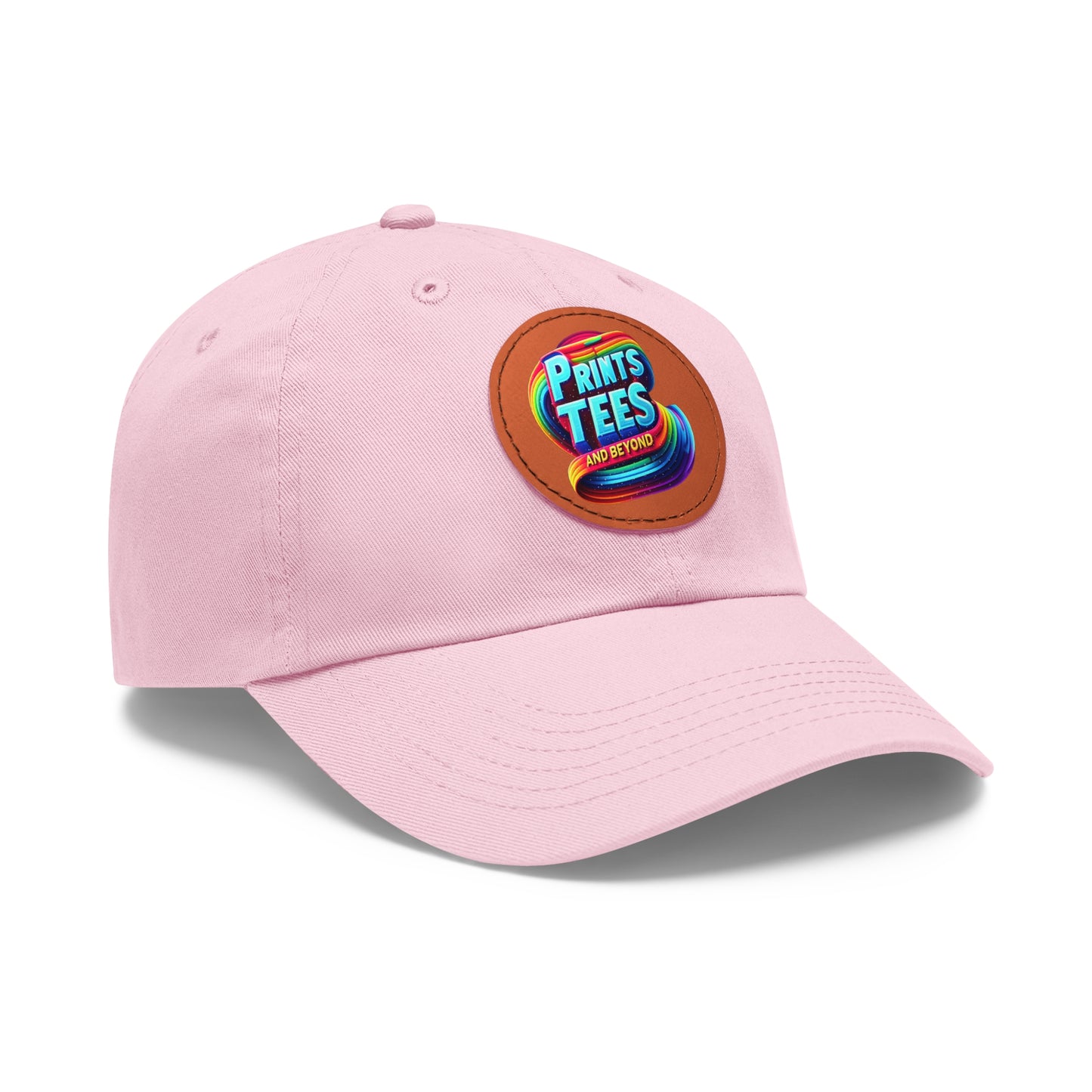 PTB-Dad Hat with Leather Patch (Round)