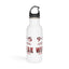 9 to 5-White Stainless Steel Water Bottle, 20oz