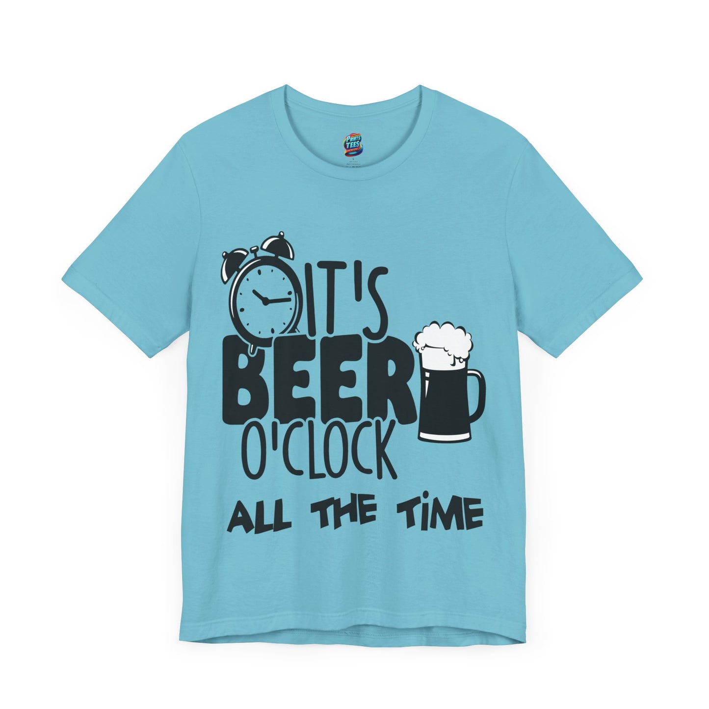 Beer O'Clock-Jersey Knit T-Shirt