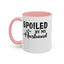 Spoiled By My Husband-Accent Coffee Mug (11, 15oz)