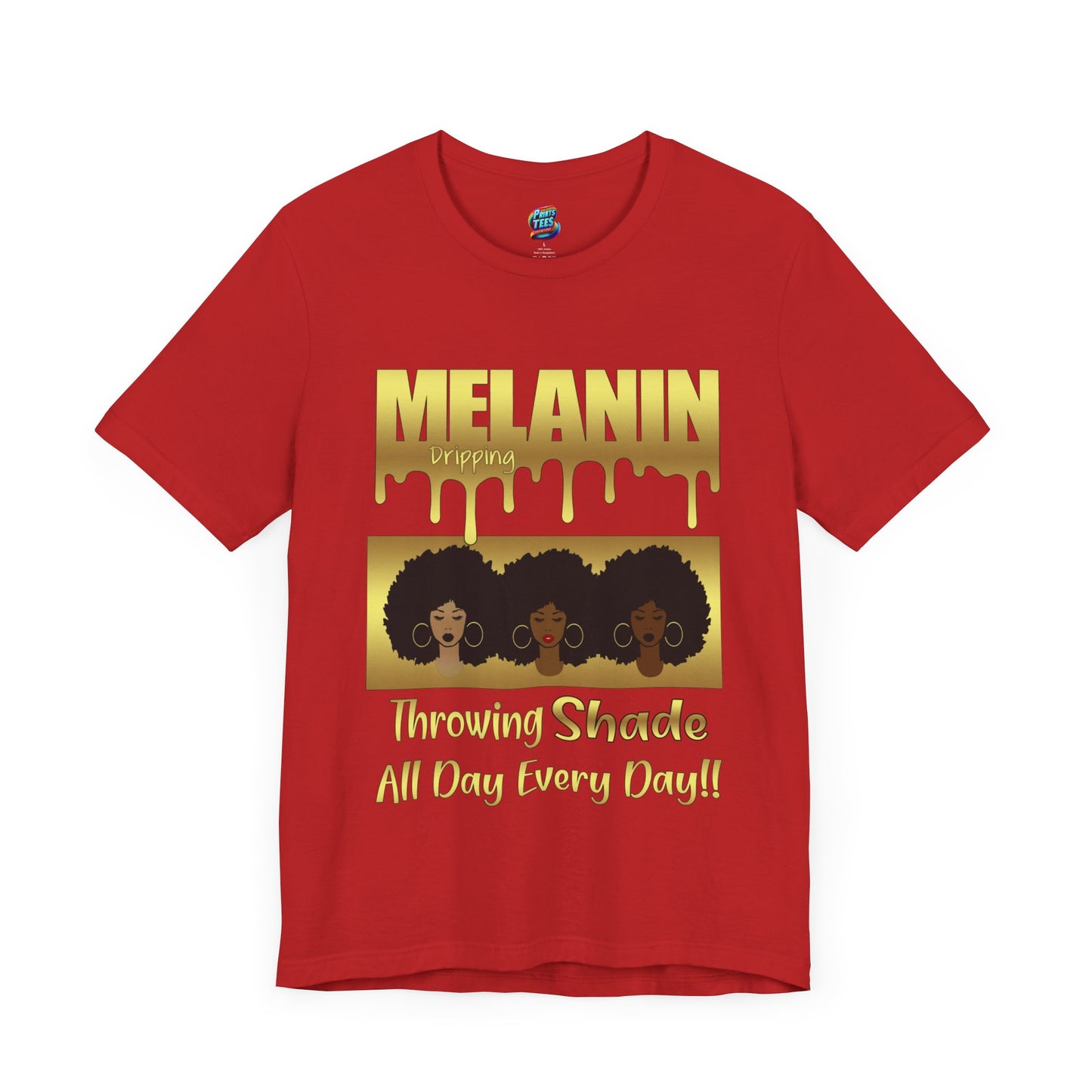 Melanin Dripping-Jersey Knit T-Shirt