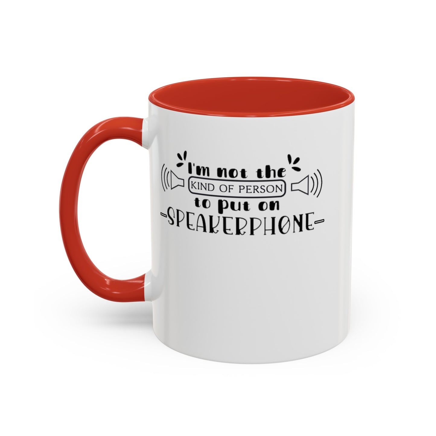 Speakerphone-Accent Coffee Mug (11, 15oz)