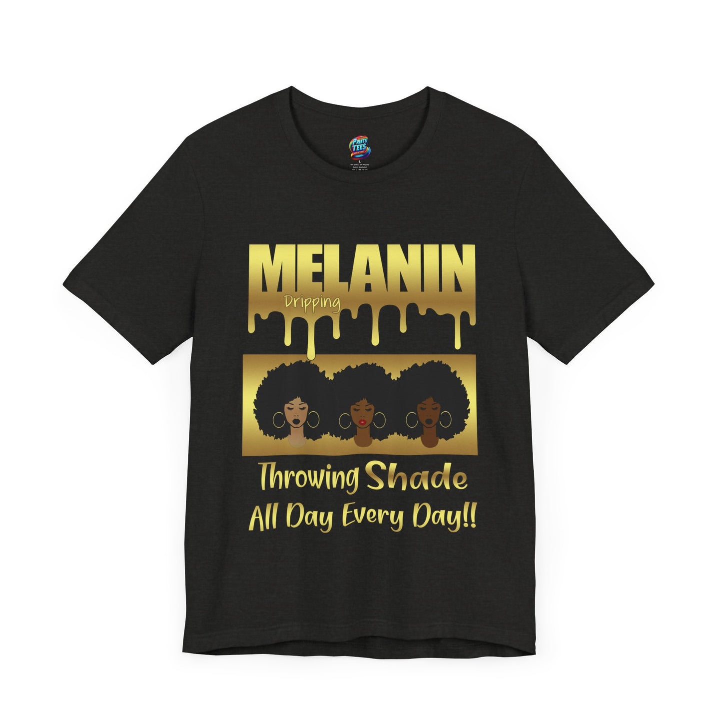 Melanin Dripping-Jersey Knit T-Shirt