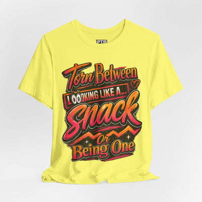 A Snack-Funny Graphic Jersey Knit T-Shirt