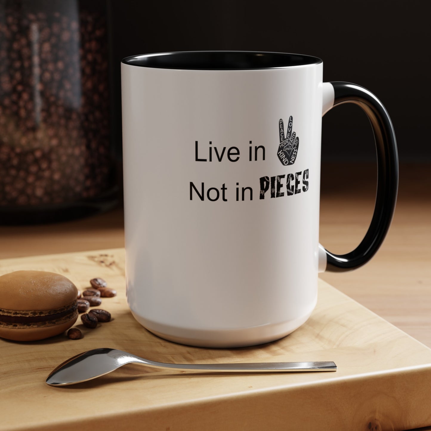 In Peace-Accent Coffee Mug (11, 15oz)