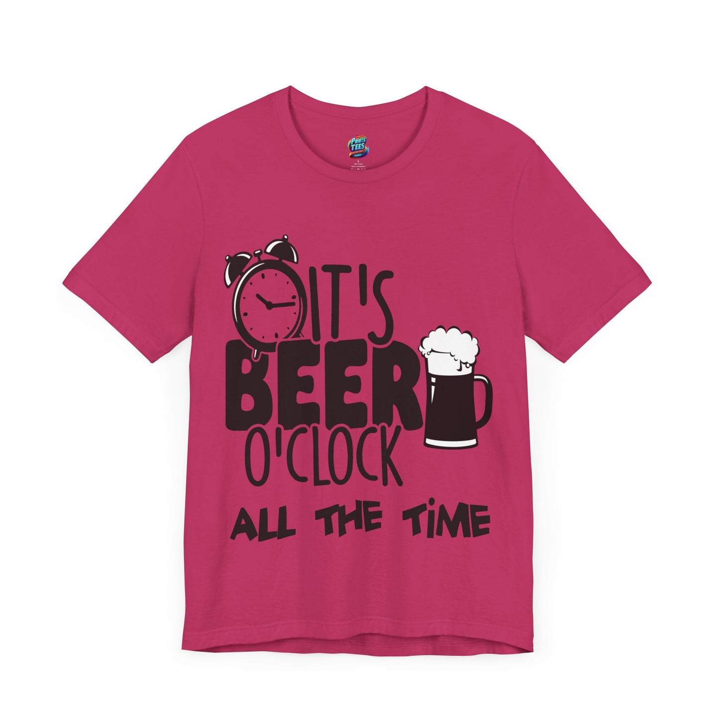 Beer O'Clock-Jersey Knit T-Shirt