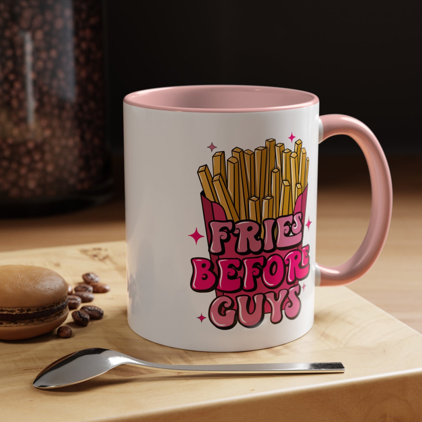 Fries Before Guys-Accent Coffee Mug (11, 15oz)
