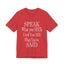 Speak-Seek-Jersey Knit T-Shirt