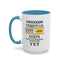 Christian Under Construction-Accent Coffee Mug (11, 15oz)