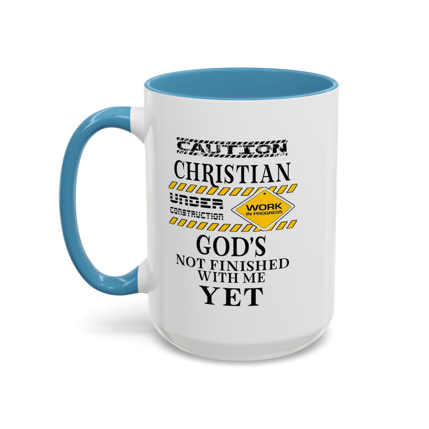 Christian Under Construction-Accent Coffee Mug (11, 15oz)