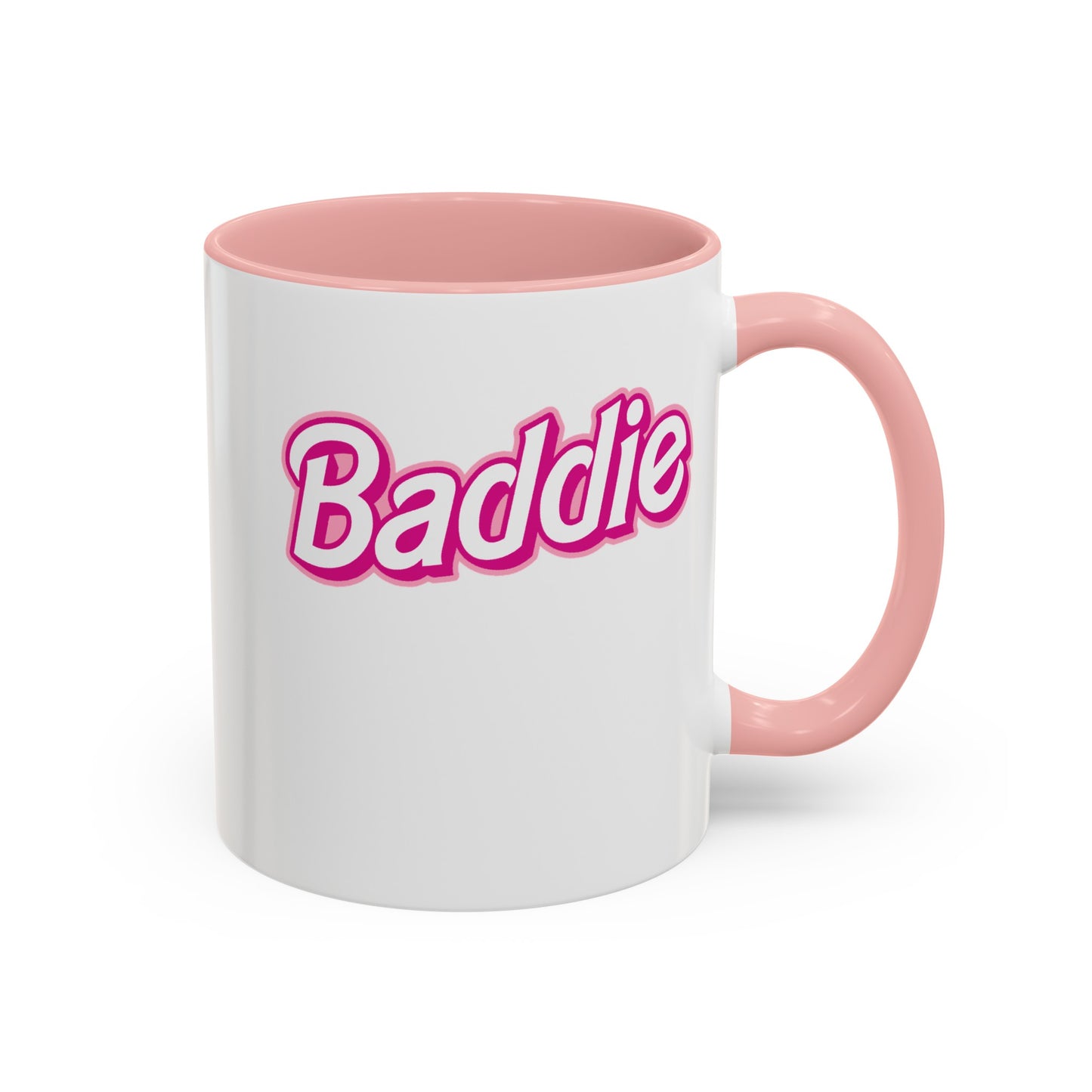 Pink Baddie-Accent Coffee Mug (11, 15oz)