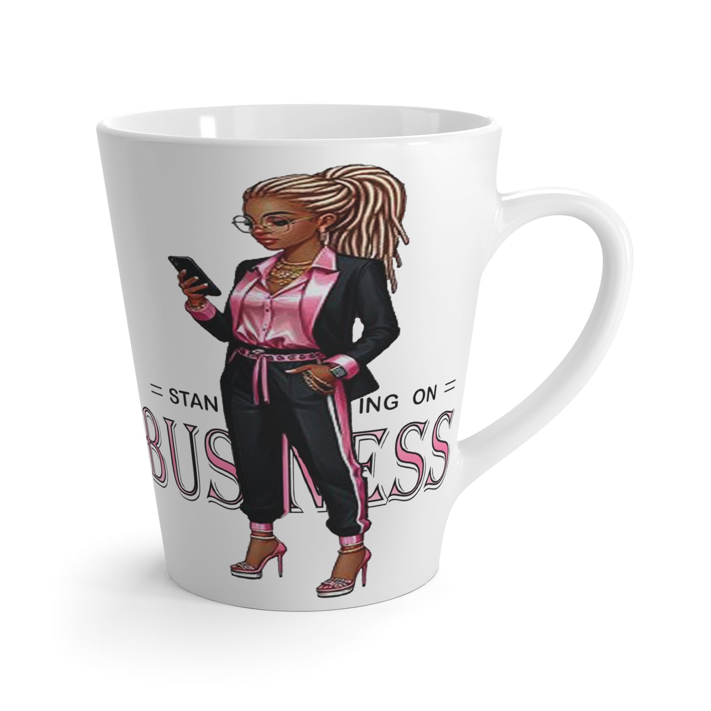 Standing on Business-Dreads-Latte Mug, 12oz