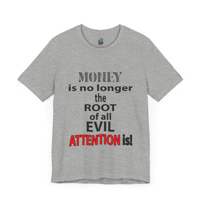 Root of evil-Attention-Jersey Knit T-Shirt