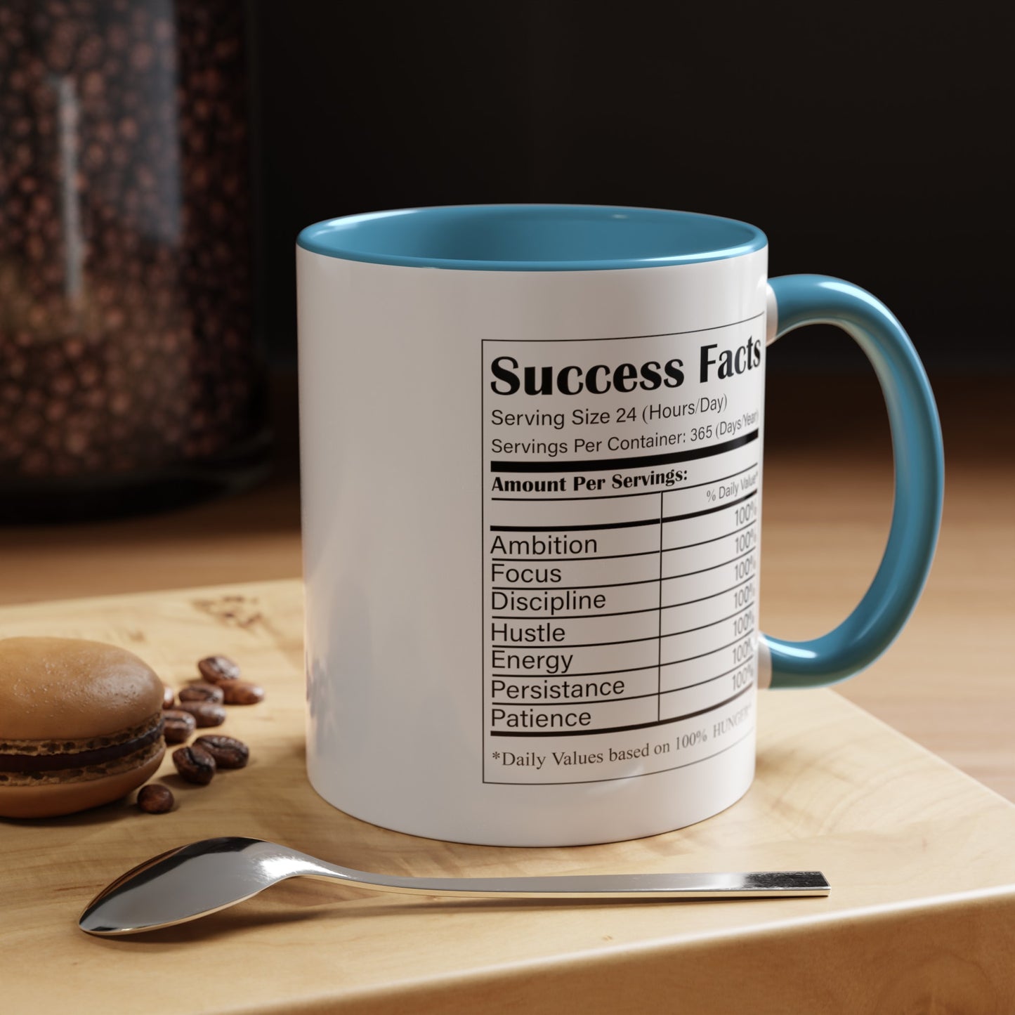 Success Facts-Accent Coffee Mug (11, 15oz)