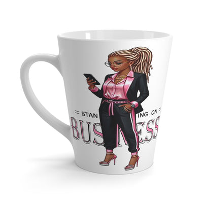 Standing on Business-Dreads-Latte Mug, 12oz