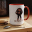 Standing on Business-Brown Woman-Accent Coffee Mug (11, 15oz)