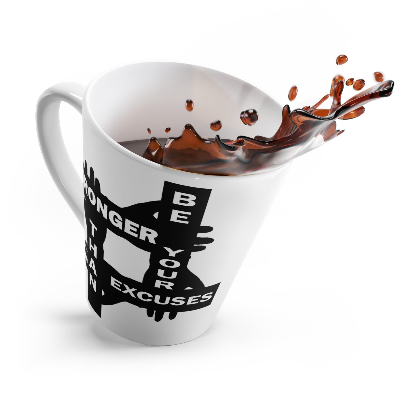 Be Stronger-Latte Mug, 12oz