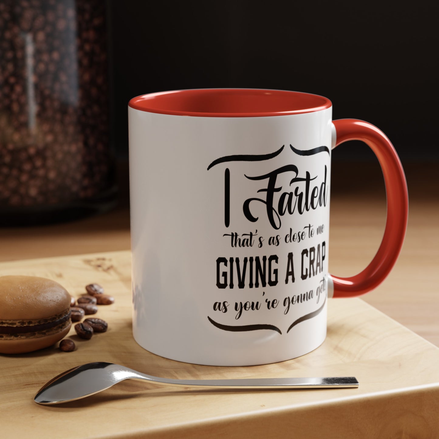 Giving a Crap-Accent Coffee Mug (11, 15oz)