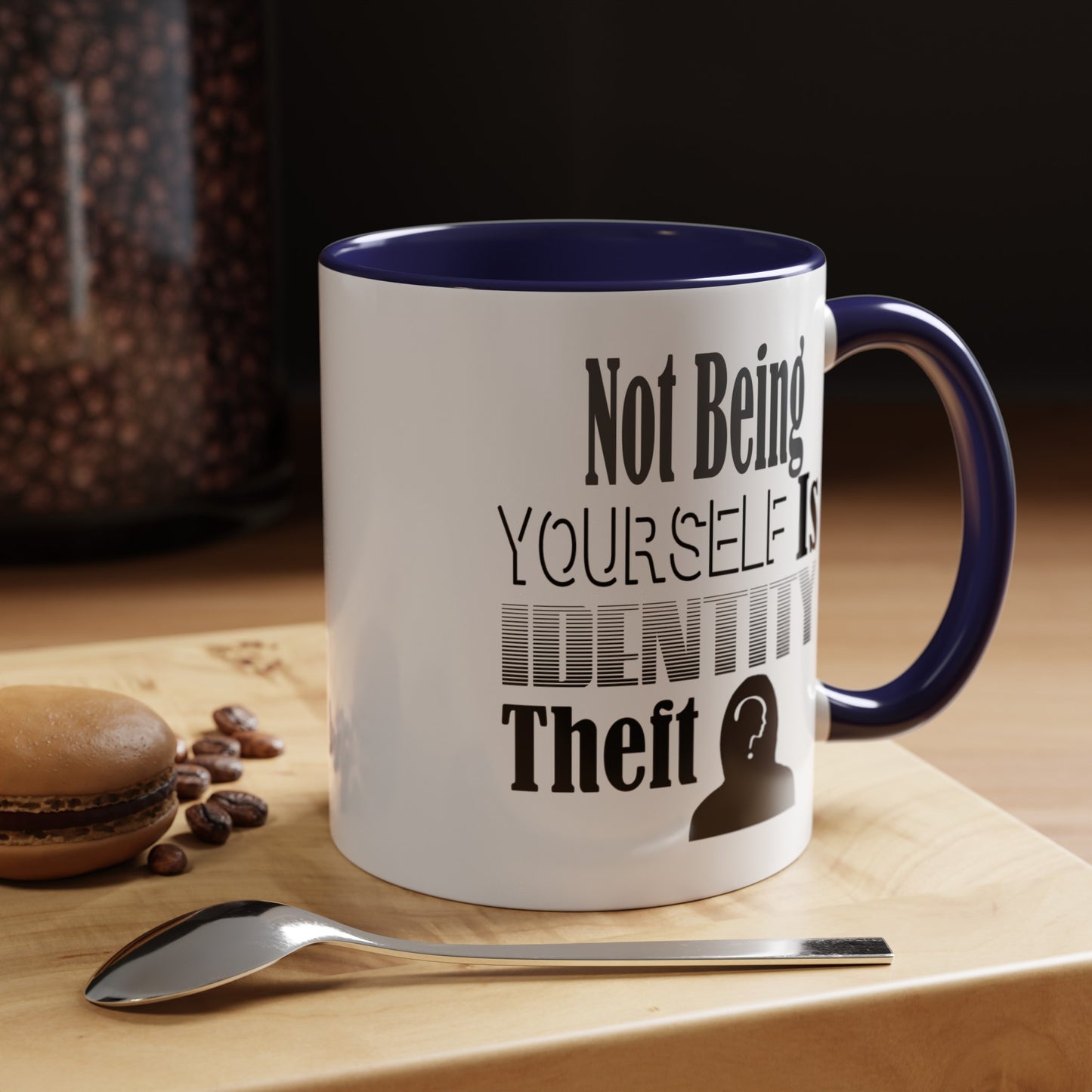 Identity Theft-Accent Coffee Mug (11, 15oz)