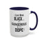 Black is Dangerous-Accent Coffee Mug (11, 15oz)