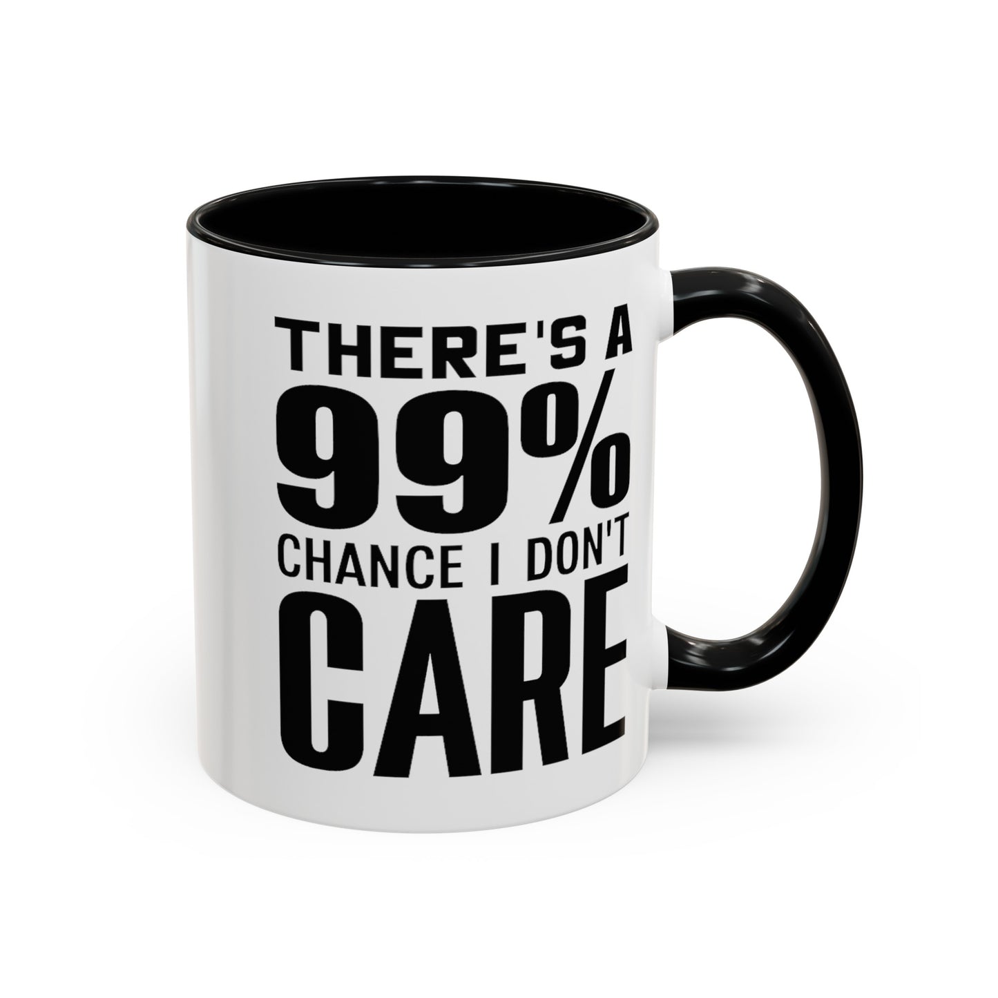I Don't Care-Accent Coffee Mug (11, 15oz)