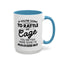 Rattle My Cage-Accent Coffee Mug (11, 15oz)