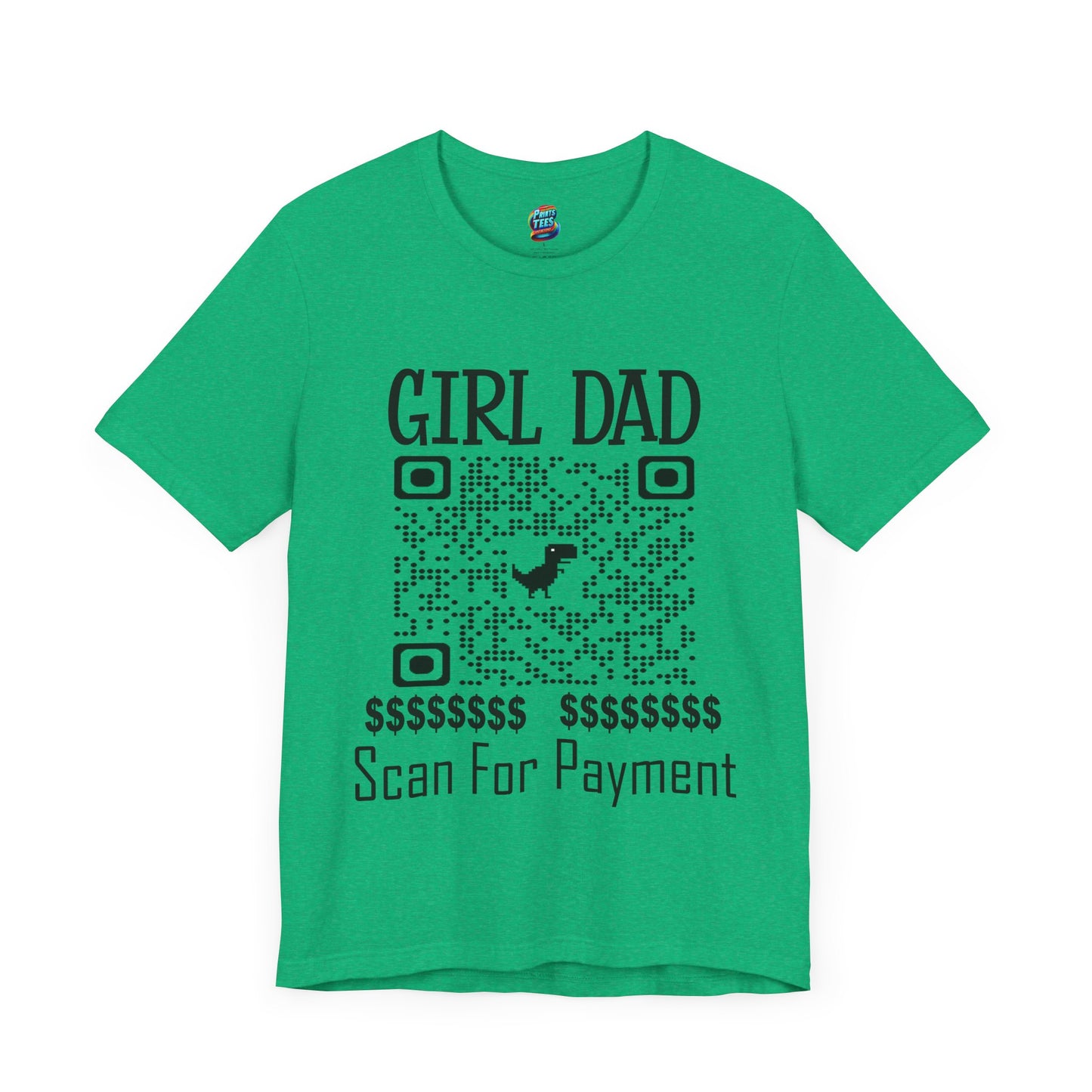 Scan for Payment-Jersey Knit T-Shirt