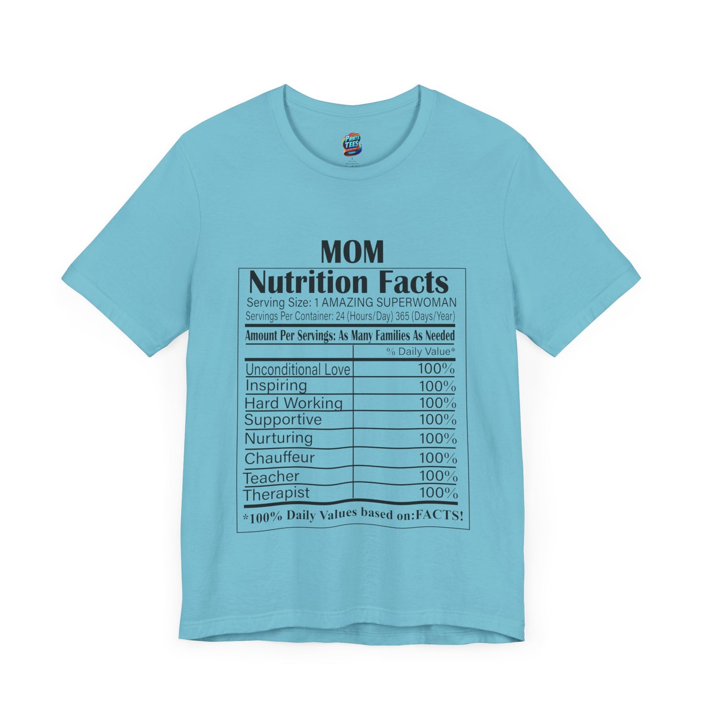 Mom-Nutritional Facts-Jersey Knit T-Shirt