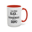 Black is Dangerous-Accent Coffee Mug (11, 15oz)