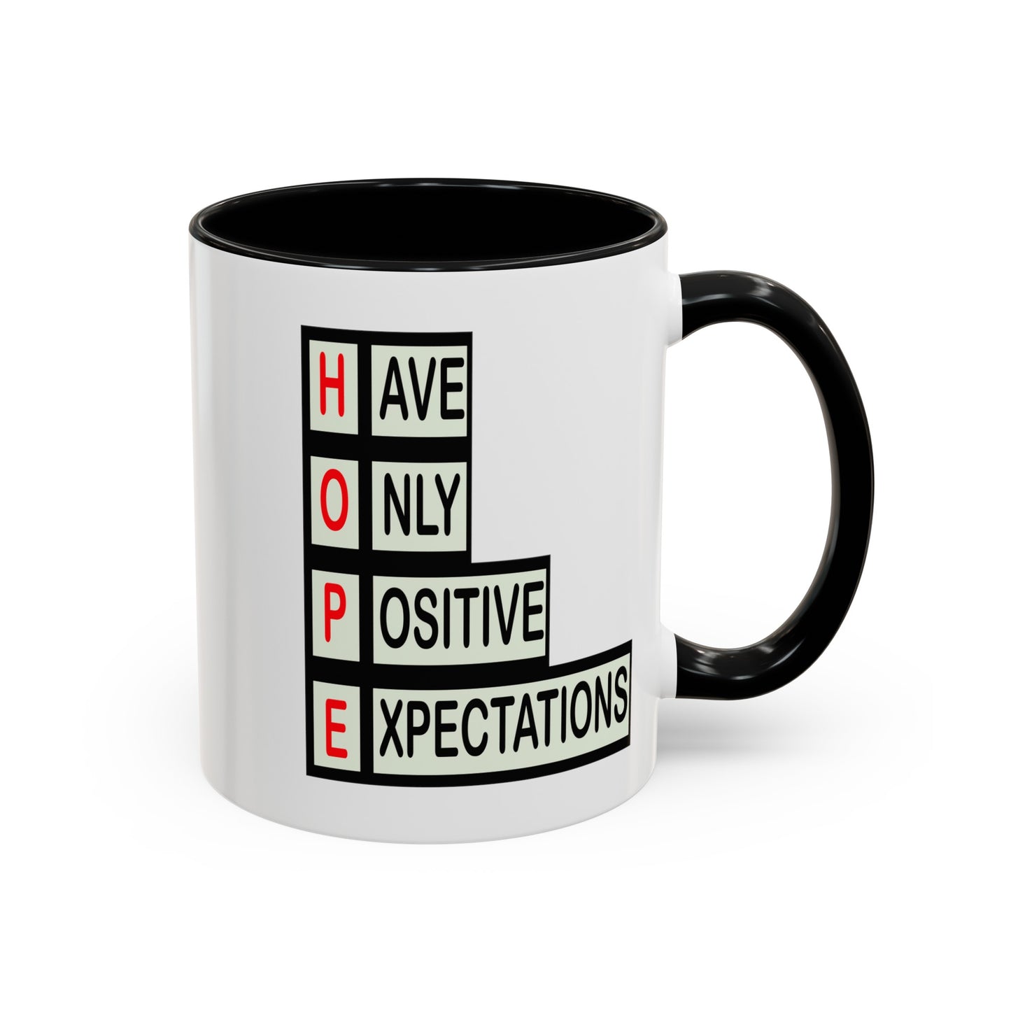 Hope Blocks-Accent Coffee Mug (11, 15oz)