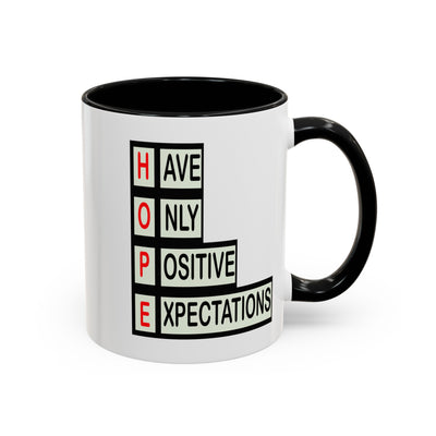 Hope Blocks-Accent Coffee Mug (11, 15oz)