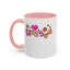 Blessed Flowers-Accent Coffee Mug (11, 15oz)