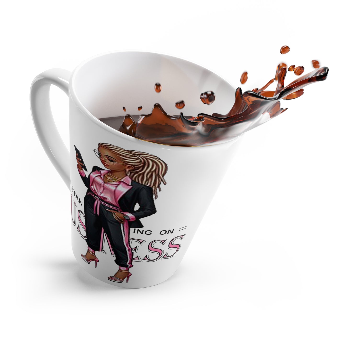 Standing on Business-Dreads-Latte Mug, 12oz