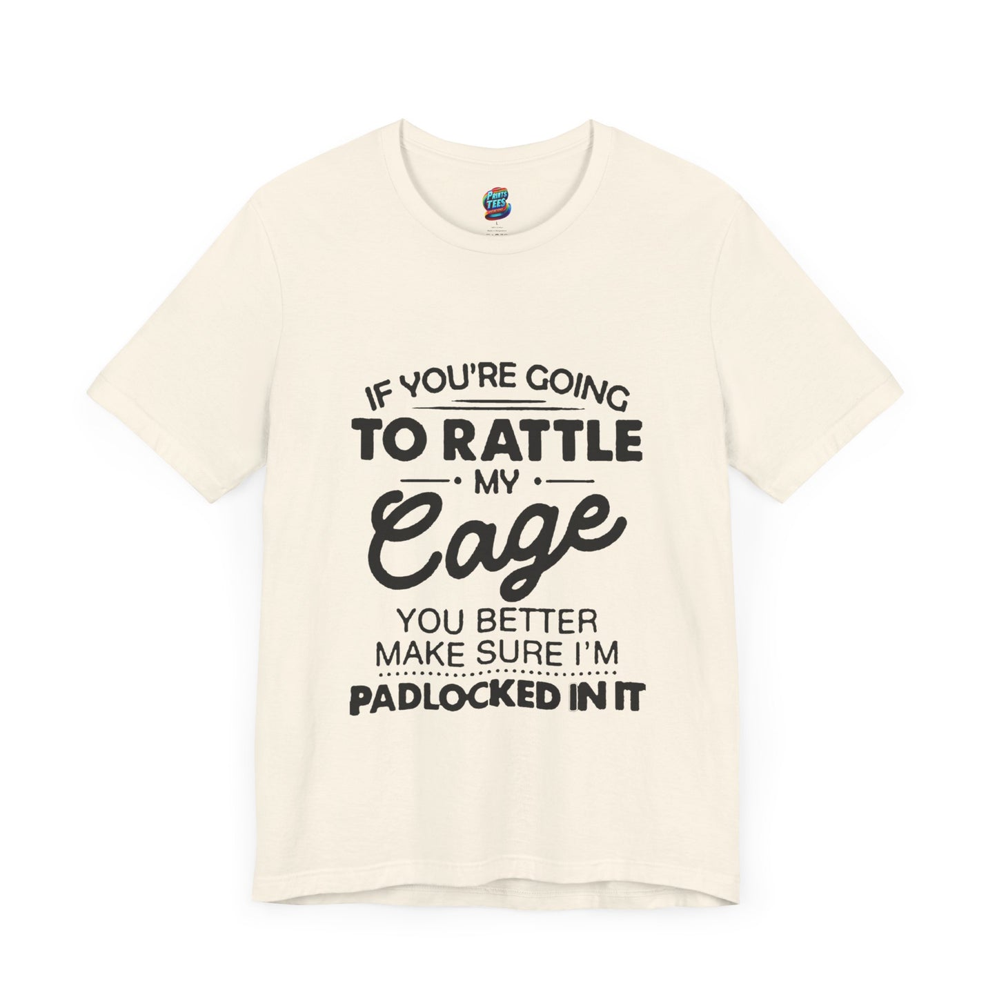 Rattle My Cage-Jersey Knit T-Shirt