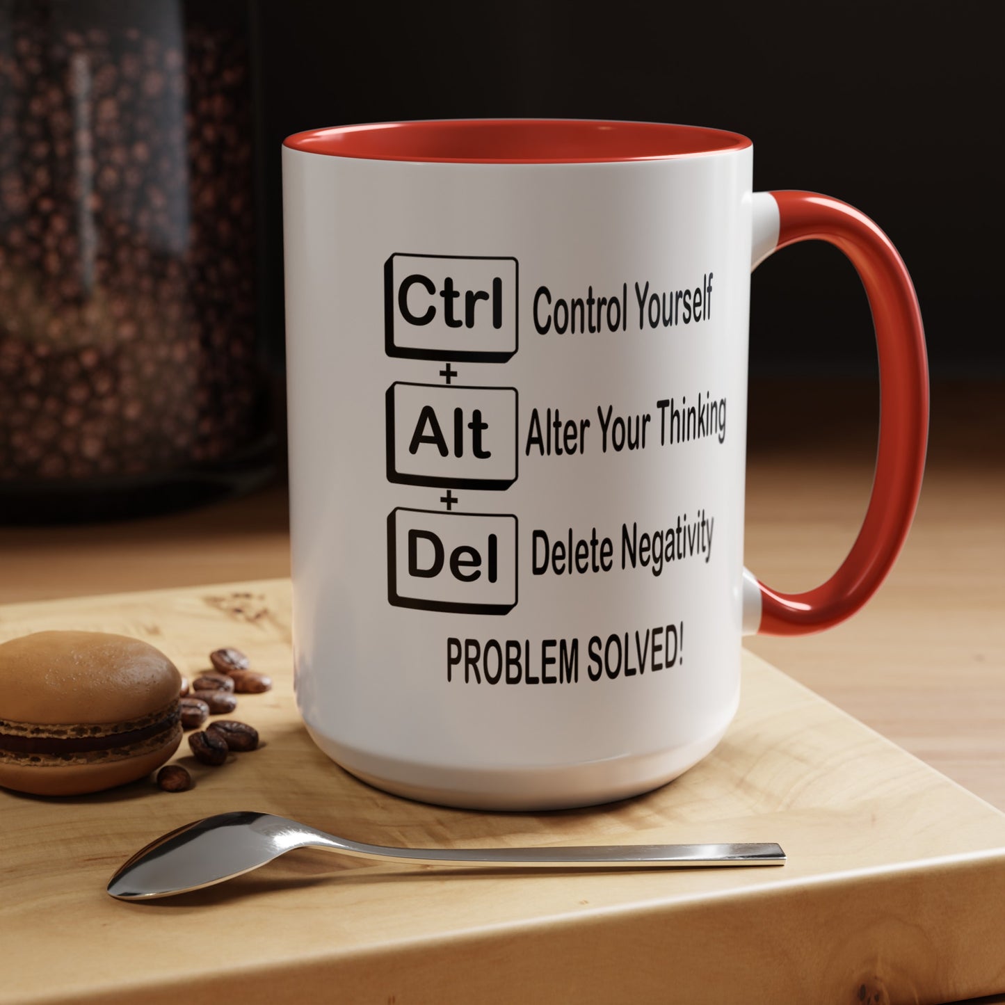 Ctrl-Alt-Del-Accent Coffee Mug (11, 15oz)