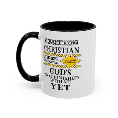 Christian Under Construction-Accent Coffee Mug (11, 15oz)