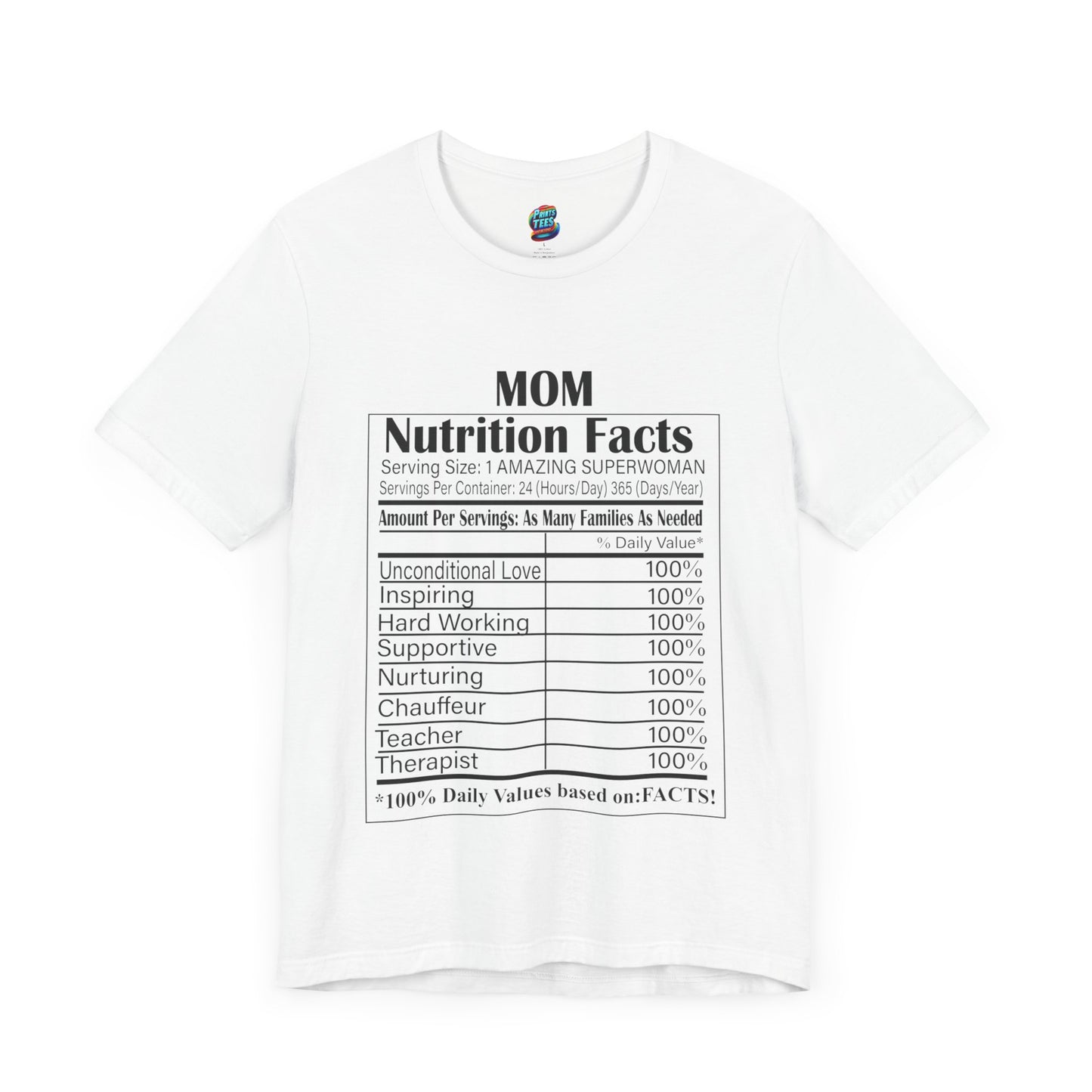 Mom-Nutritional Facts-Jersey Knit T-Shirt