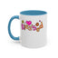 Blessed Flowers-Accent Coffee Mug (11, 15oz)
