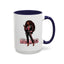 Standing on Business-Black Woman-Accent Coffee Mug (11, 15oz)