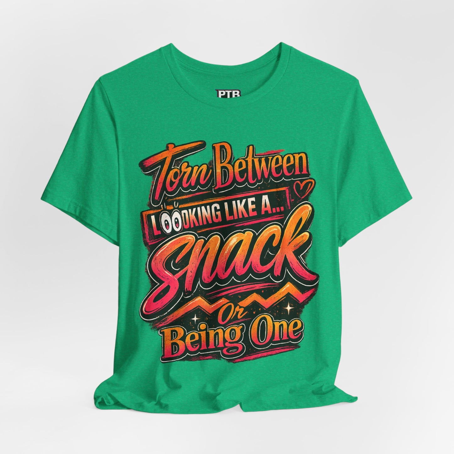 A Snack-Funny Graphic Jersey Knit T-Shirt