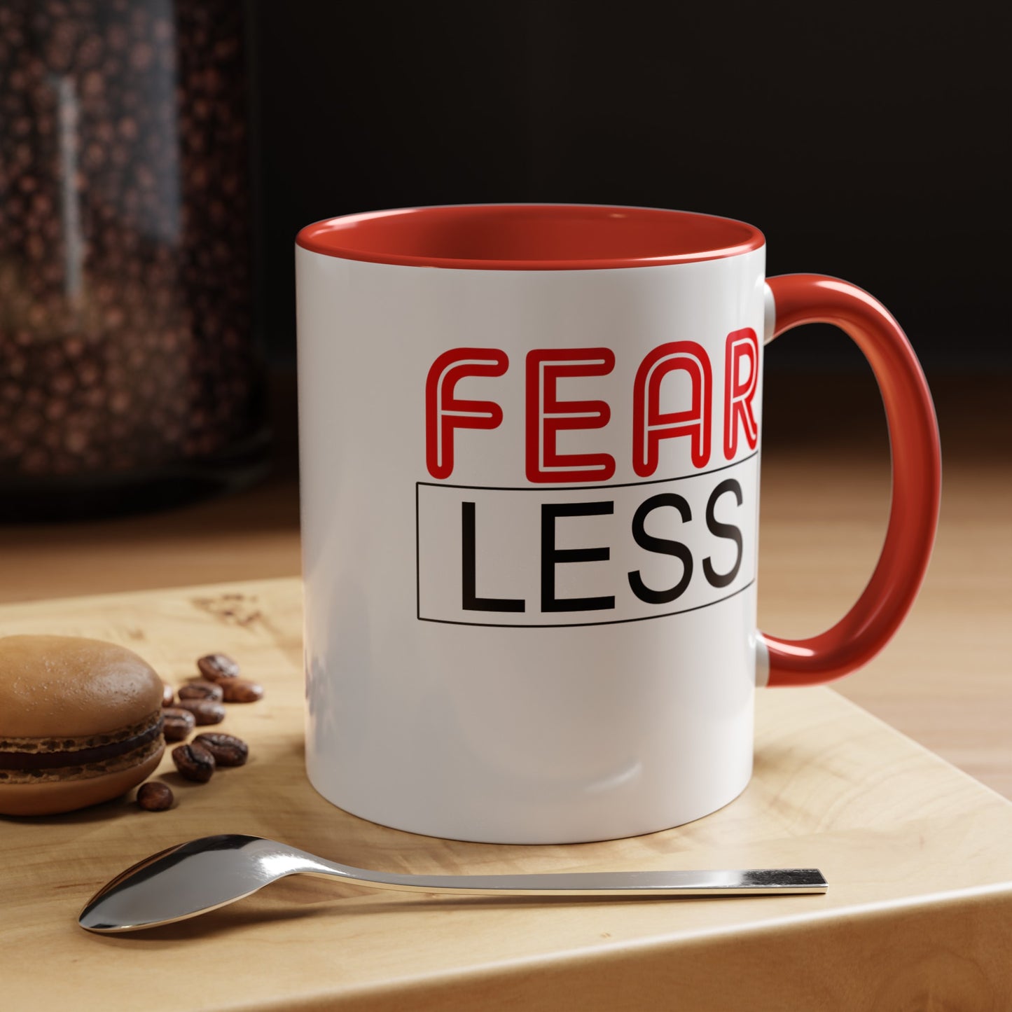 Fear-Less-Accent Coffee Mug (11, 15oz)
