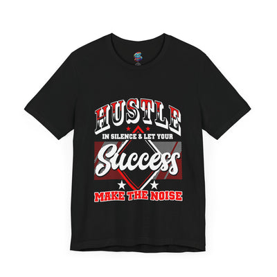 Hustle in Silence-Jersey Knit T-Shirt