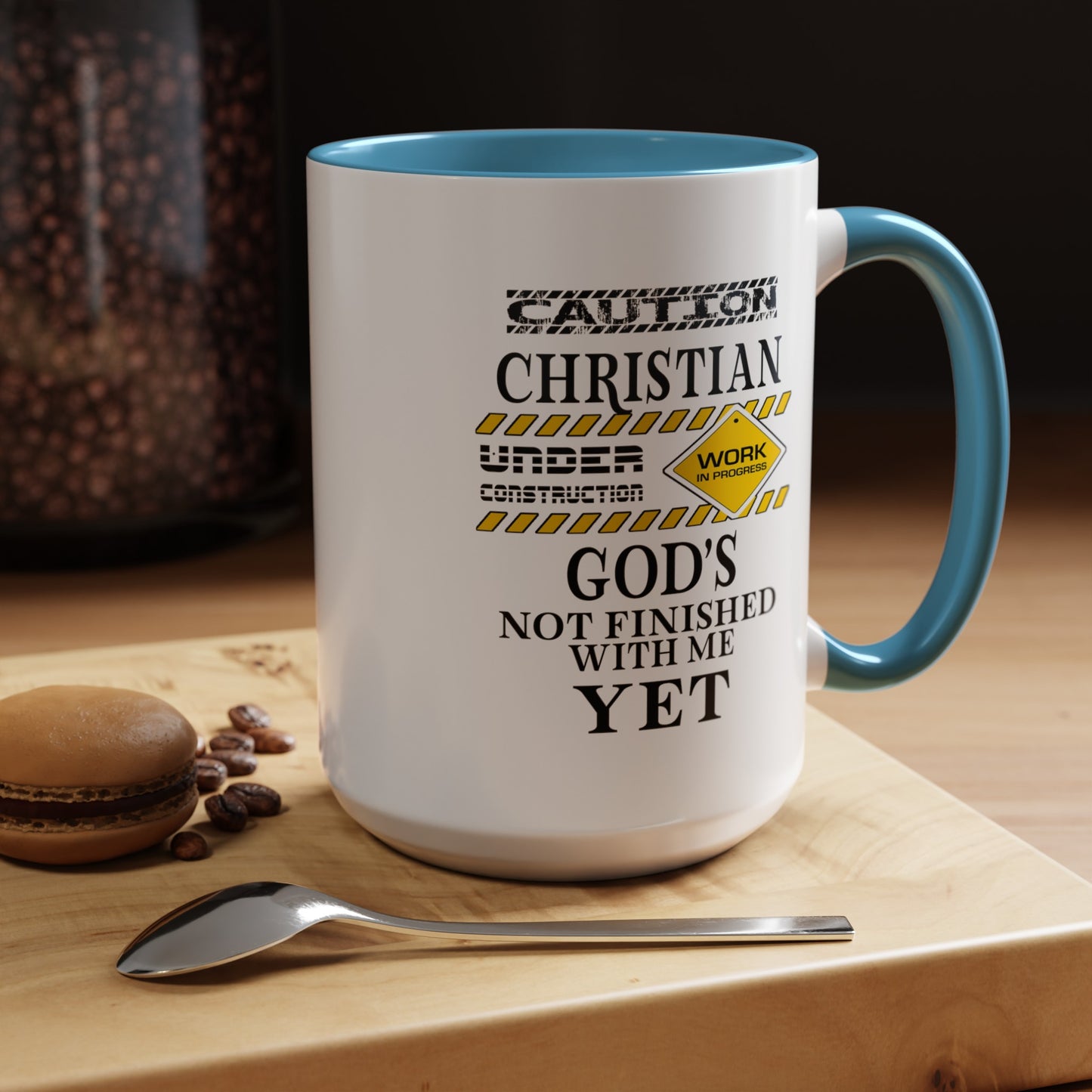 Christian Under Construction-Accent Coffee Mug (11, 15oz)